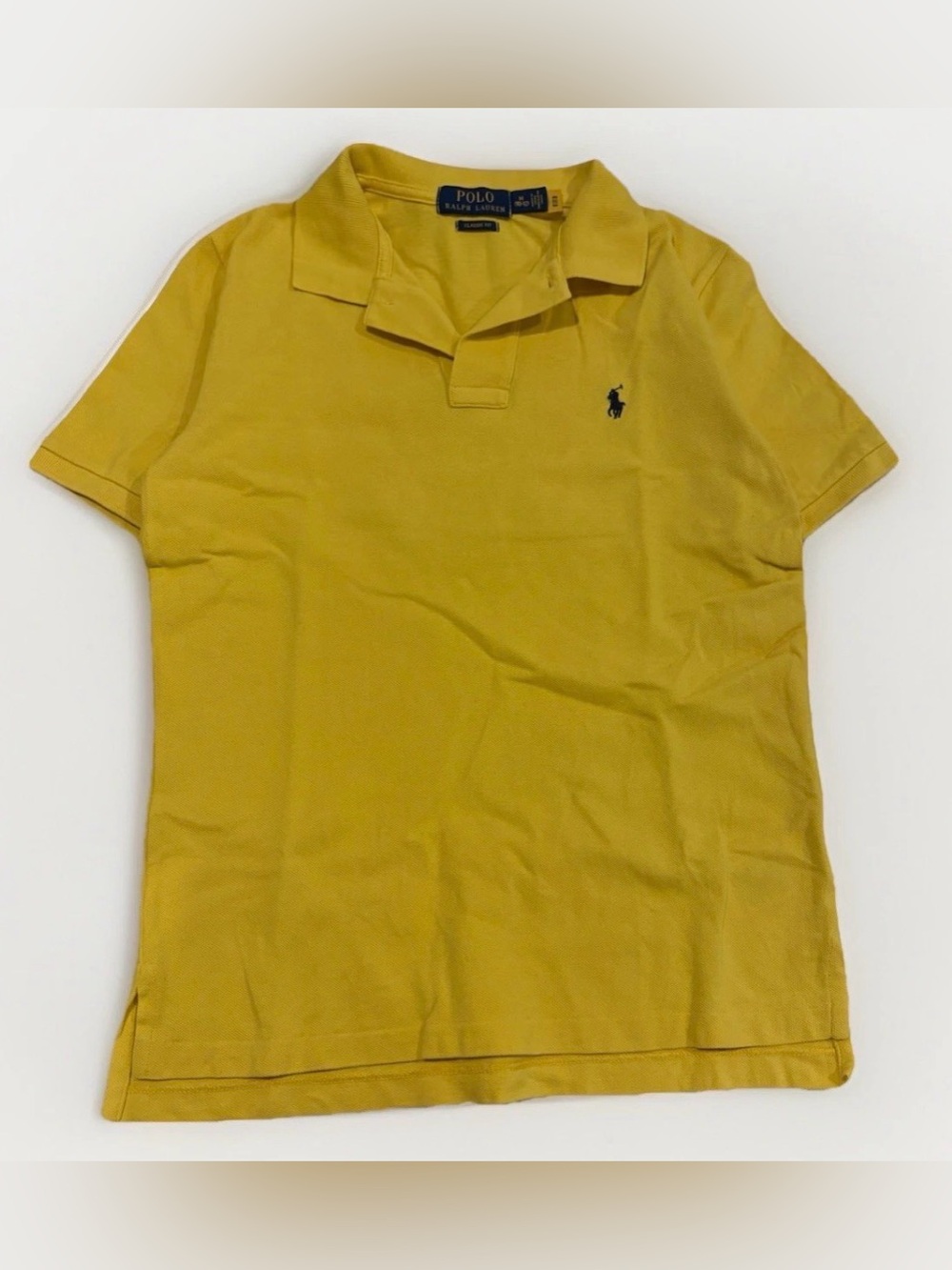 Polo Ralph Lauren Kids Polo Short-Sleeve Shirt Size Medium Yellow Preppy